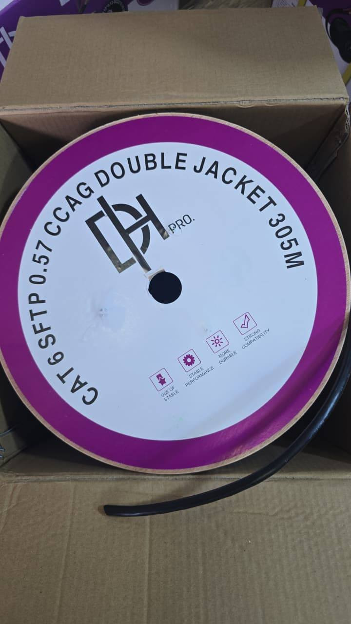 متوفر بكرات 
🟢بكرة dh-الأخضر 
🟢305m
🟢دبل تغليف 
🟢Cat6
🔸بسعر….95.000
➖➖➖➖➖➖➖➖➖➖➖
🟣بكرة  DH-البنفسجي 
🟣305m
🟣نسبة نحاس عالية 
🟣دبل تغليف 
🟣Cat6
🔸بسعر….130.000 الف
يتوفر توصيل لجميع المحافظات
للحجز مراسلة الصفحة


**إذا كنت صاحب هذا الإعلان وتريد حذفه لأي سبب، رجاءا أرسل رسالة إلى الدعم الفني**