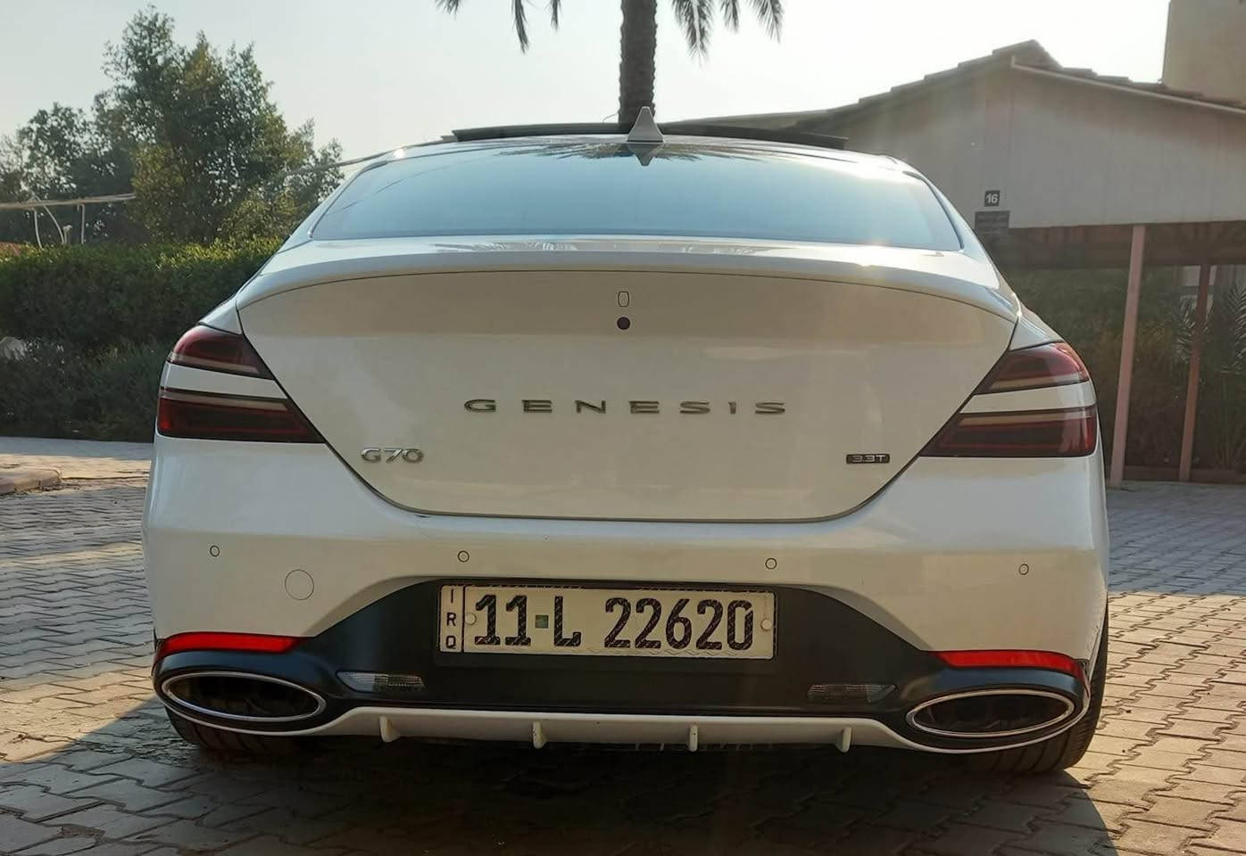 ‏Genesis  G70  2023 PRESTIGE 🩶🩶
‌‎ المحرك / V6 3.3cc twin turbo
‌‌‏376 HP🐎🐎🚀🚀       
رقم بغداد    برستيج اعلى مواصفات 
السيارة تو ويل 
‏(0-100km) 4.8 s🚀🚀🚀
‏‌‎فول مواصفات1/1  اعلى فئة 
‏‌‎  فتحة سقف (بانوراما) 
ماشية.52 الف كيلو متر 
‌‎اللون :- ابيض 
‏‌‎الضرر :-  جاملغ وبنيد 
الصبغ جاملغ فقط بنيد نفس اللون مبدل 
‌‎ المواصفات :- بصمة
‏‌‎:- تشغيل عن بعد
‏‌‎:- كشنات ميموري سيت
‏‌‎:-كشنات تدفئة تبريد 
‏‌‎:- ستيرن كهرباء  + هيتر
‏‌‎:- 5 وضعيات قيادة ( Eco - Comfort - Sport - Sport plus - Costume )
‌‌‏:- Auto Hold
‏‌‎:- شحن وايرليس
‏‌‎:- سستم سماعات Lexicon 
‏‌‎:- داتا شو
‌‎:- داخل جلد ابيض 
‌‎:- سقف كانتارا (شامو)
‏‌‎:- كاميرات جانبية تشتغل مع الاشارة داخل العداد
‏‌‎:- كاميرا خلفية
‏‌‎:- شاشة كبيرة
‏‌‎:- كيجات ديجيتال
‏‌‎:- رادارات امامي وخلفي وجانبي
‏‌‎:- كشنات جلد + كهرباء 
‏‌‎:- 5 كاميرات 360 درجة 
‏‌‎:- حساسات امامي وخلفي
‏‌‎:- نظام تحديد المسار 
‏‌‎:- دسكات بريمبو 6 بستم بلاد 
‏‌‎:-مري شفط +اشارة +تعتيم الضوء 
‏‌‎:- لايت LED امامي خلفي 
‏‌‎:-دخول ذكي مع انارة ترحيب
‏‌‎:-قيادة ذاتية  
‏‌‎:-تحديد مسار+مثبت سرعه تفاعلي يدوس بريك ويمشي تلقائي
‏‌‎:-ويل كروم  
‏‌‎:-مرقم بغداد رقم تحويل بشرط سنويه 
‏‌‎:-  وبعد بيها مواصفات هواي 
‏‌‎ملاحظة :- كير ومحرك وصدر وكهربائيات كله بشرط)
السعر 238 وبيها مجال 
عنواني بغداد البنوك 
*********** بغداد, العراق
