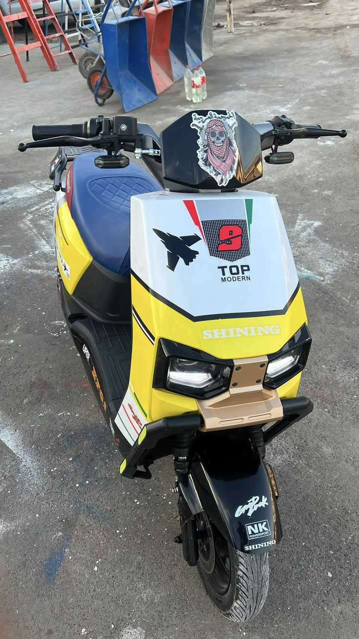 وحش العربي😈
لون مميز 

أذا مو شلعه درجه مالتي يمشي 40كيلو متر حقيقي 

بطاريه 6تفحصها تاخدها شرط كلها شغال من كهربائيات 

نضافه كدام عين احل من صور بعد 

برغي ماملعوب بي وضع شركه 

سعر 700بي مجال شراي خبرني او خاص 

*********** واتساب موجود ❤️
