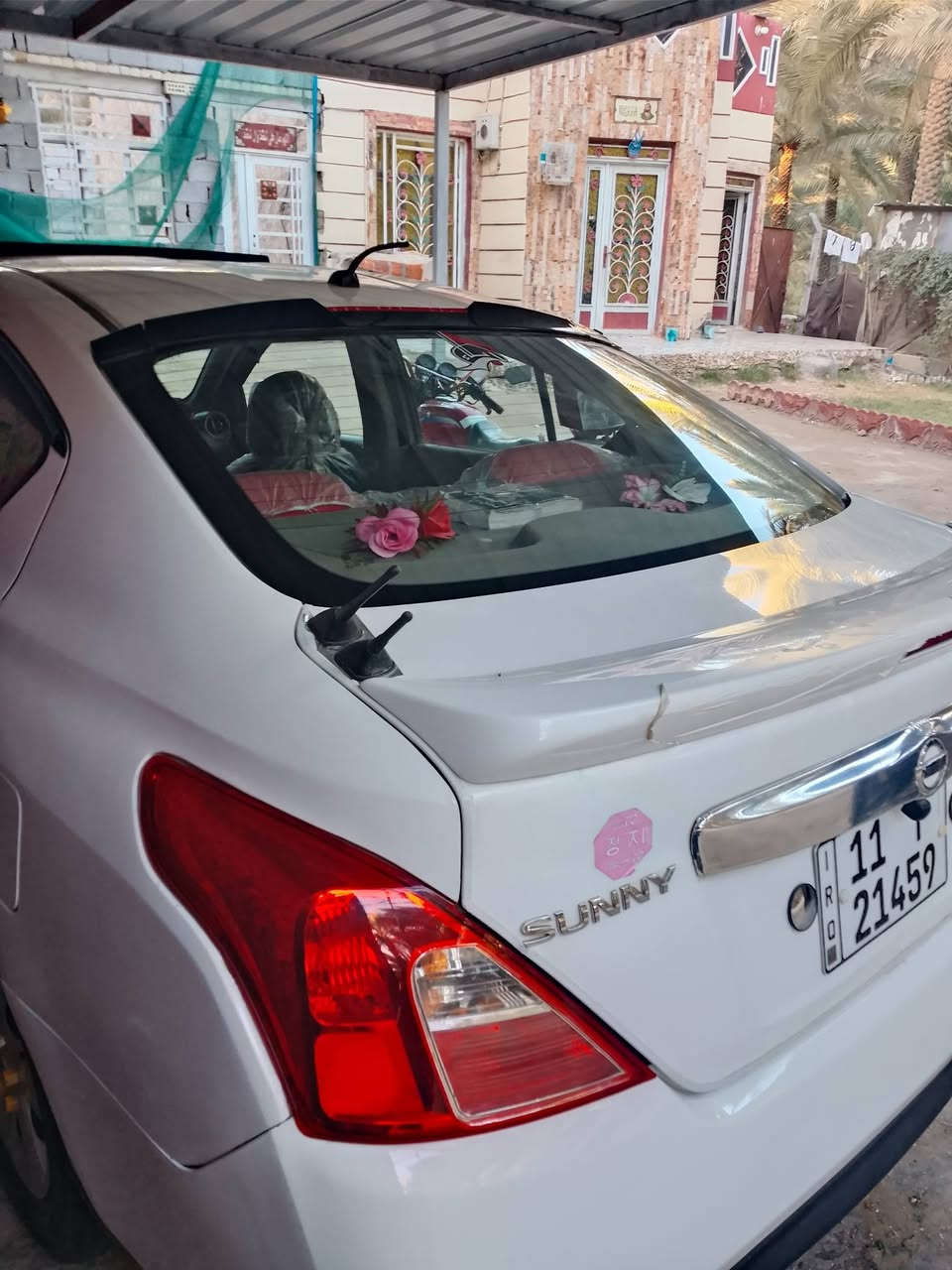 للبيع سياره نيسان صني موديل 2017محرك كير شرط نضافه تبريد شغل سياره فول نظافه بيه قطع وحده صبغ جملغ فقط محرك 1600.سياره مآل جناي مكان كربلاء الحسيني.***********.سعر 107وبيه مجال
