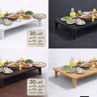 طبله طعام • سطح خشب • أرجل نايلون