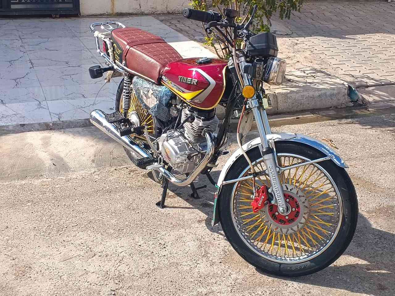 دراجة تايگر 2023
محرك مامضروب صبانة ☑️
مابيها اي عيب كلشي شغال
مكفولة عدم سرقة 
السعر 500 وبيها مجال قليل 🤍 

***********
