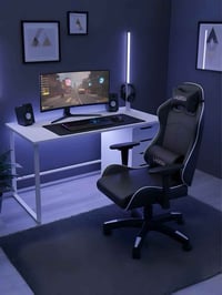 كرسي جيمينج • مساج ظهر ومقعد • قاعدة ٥ عجلات