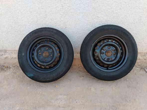 سلام عليكم للبيع زوج تايرات حجم ١٣ مكاني حله بلسياحي
الرقم ***********
