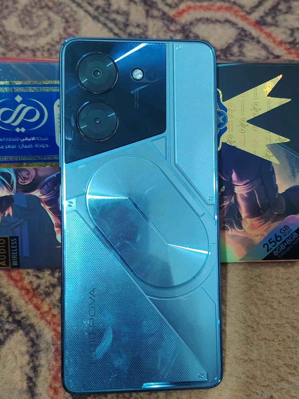 تكنو بوفا 5 5G
ذاكرة 256
جهاز مكفول نظافة 90/100
وياة كارتونة وشاحنتة 
للبيع السعر 150 وبي مجال بسيط

العنوان كربلاء باب طويريج
مكلف بنشر رقم صاحب الجهاز ***********

