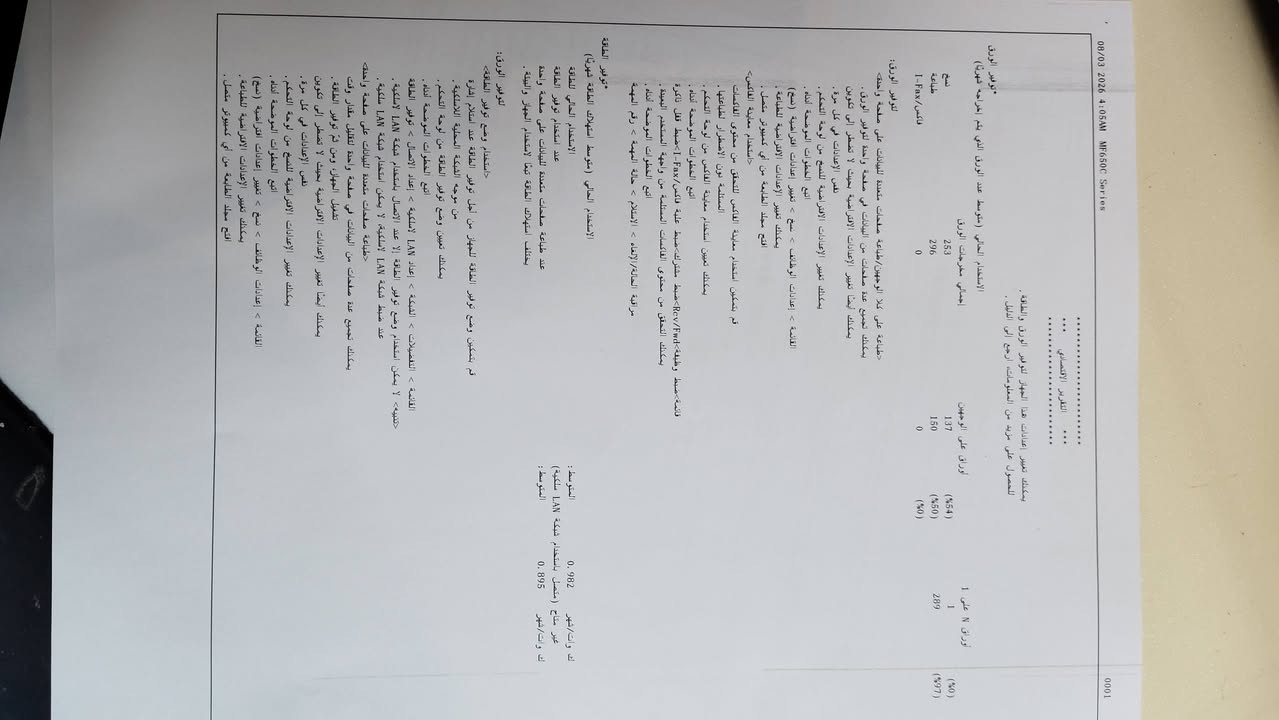 طابعه كانون 657 جديده امانه ساحبه اقل البندين ورق تدعم الوايفاي + استنساخ + اسكنر + تسحب 62 نسخه بالدقيقه اذا عادي واذا ملون تسحب 48 نسخه بالدقيقه والله مستعمله كلش قليل كامله هي وملحقاته مع الكارتون مكاني مدينه الصدر
هاتف ***********
