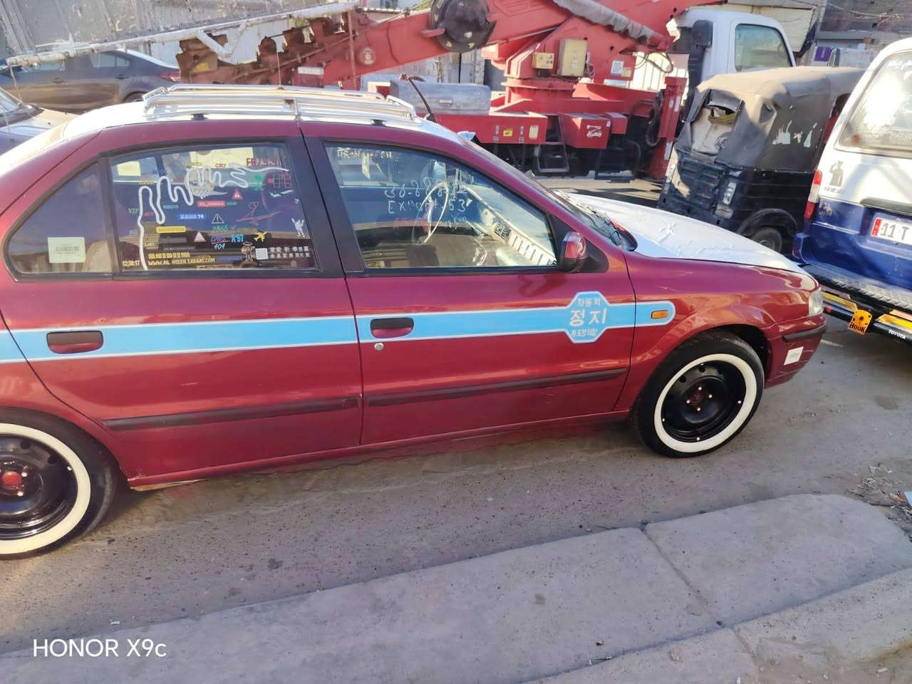 السلام عليكم سند موديل 12 سياره مقفوله تبريد تدفئه مكينه وقير مقفولات تخم تايره حداديه 80% مكان بغداد حيور السعر55 رقم الهاتف***********
