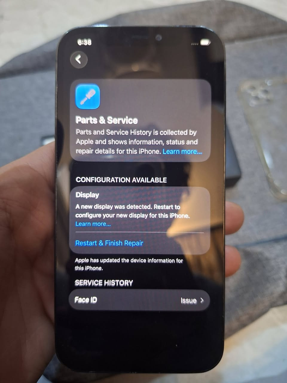 ايفون 12 برو
ذاكره 128
مبدل شاشه وشاصي نوعيات ممتازه
كامل ملحقات مع كفر حماية
السعر 300
رقم ***********
