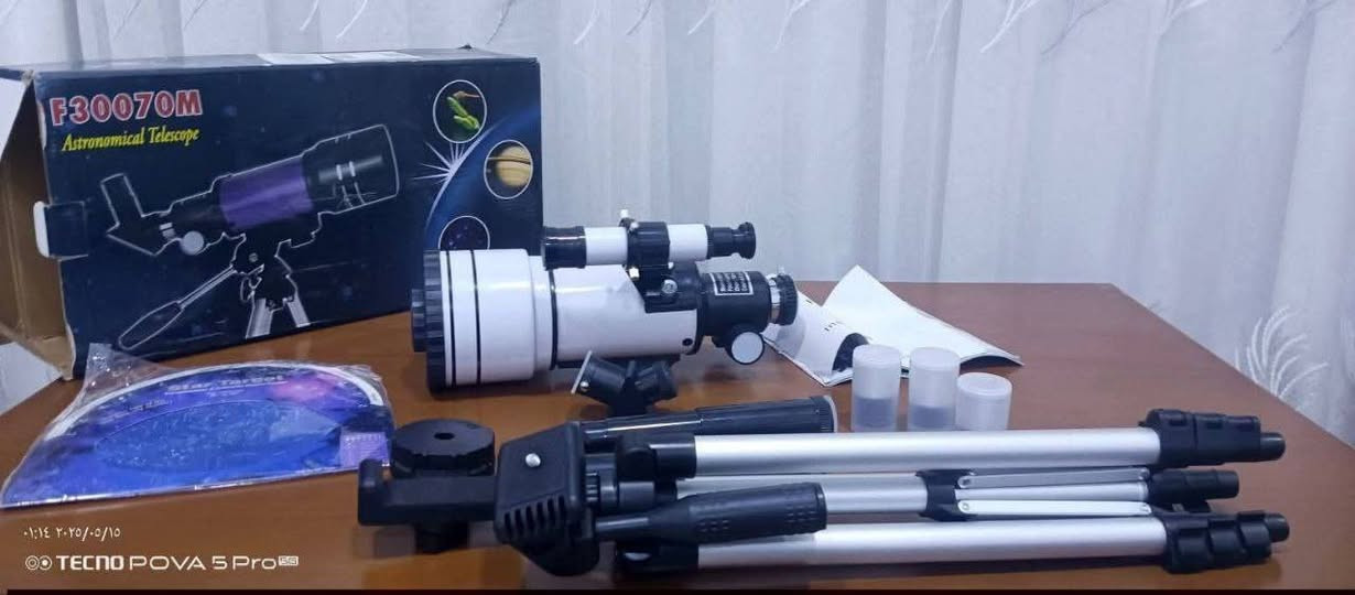 تلسكوب 🔭 F30070M لمشاهدة وتصوير القمر
رخيص و سهل و قوي
كامل ملحقات 
السعر 50 الف مع التوصيل


**إذا كنت صاحب هذا الإعلان وتريد حذفه لأي سبب، رجاءا أرسل رسالة إلى الدعم الفني**