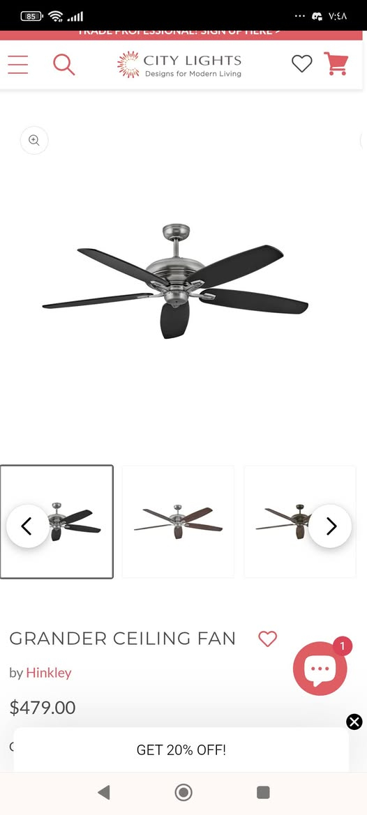 مروحه باله اصلي لوك 
مثل مموضح بالفديو  ماركه امريكي 5 ريشه 
مزاد من 25 الف 
بالعافيه على الي ياخذها


**إذا كنت صاحب هذا الإعلان وتريد حذفه لأي سبب، رجاءا أرسل رسالة إلى الدعم الفني**