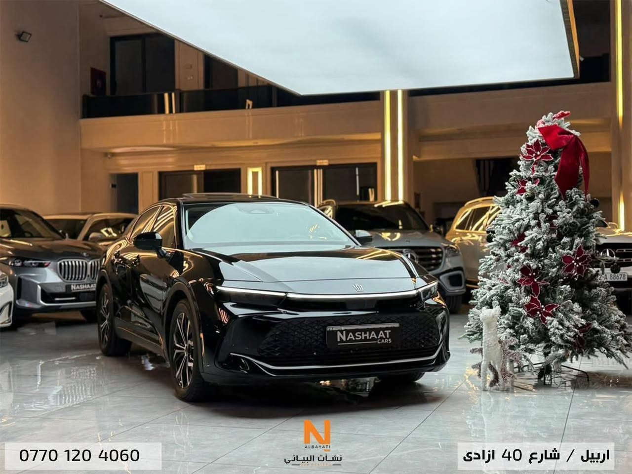 اسعار مميزة 🔥🔥🔥
‏Nashaat_Albayaty_Auto‏        
‏            __Toyota__Crown__
_____________
‏‎‏‎النوع : LIMITED 
سنة الصنع : 2023
‏‎‏‎المسافة المقطوعة: 25,000 KM
‏‎‏‎سلندر :  4T
السعر : ٣٢٥ ورقة 
                                   ***************
‏‎السيارة وارد خليجي بدون صبغ
تجي فول مواصفات‏ سلايد كشنات كهرباء خرن تبريد سستم صوت JBL برده خلفيه أنظمة قيادة + نضام هايبرد و بعد هواي مواصفات بدون اي خلل او نقص 
____________
🌎 العنوان : اربيل ازادي شارع 40 المعارض الجديدة 
‏‎🧧شركة نشأت البياتي ئوتو
‏‎‏‎‏‎‏‎📱 للاستفسار يسعدنا تواصلكم معنا على الأرقام التالية
📱*********** ‏‎‏‎‏‎
