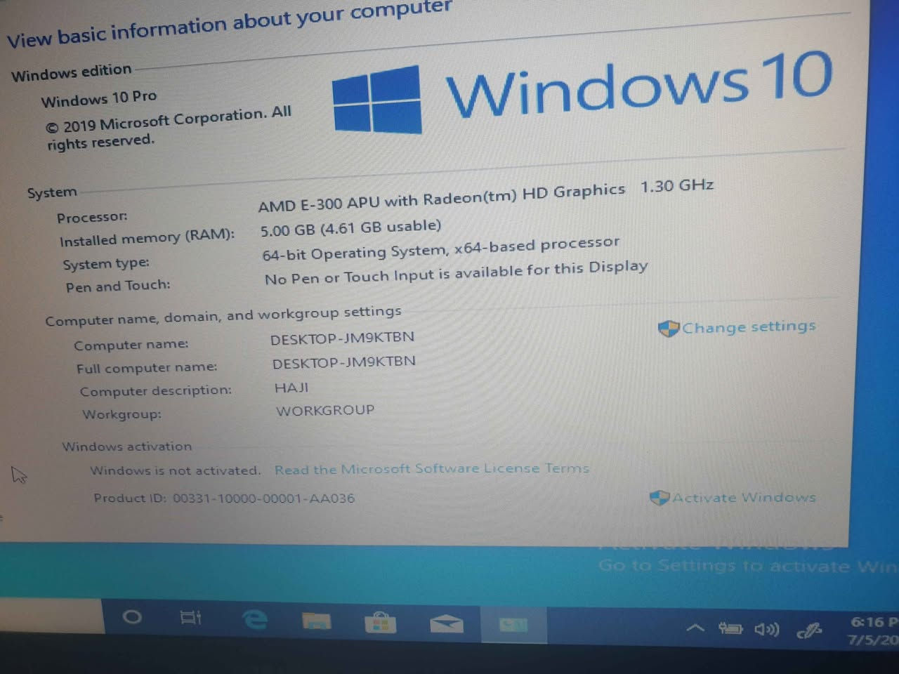 لابتوب توشيبا حجم17
معالجAMD..رام5...هارد320HDD 
يشتغل على الشاحنة مباشر 
البطارية تحتاج تبديل لان متروكة 
شغال وندوز 10..64BIT 
شاحنة موجودة 
السعر100الف 
المكان بغداد..كرادة 
لا يتوفر توصيل بغداد, العراق


**إذا كنت صاحب هذا الإعلان وتريد حذفه لأي سبب، رجاءا أرسل رسالة إلى الدعم الفني**