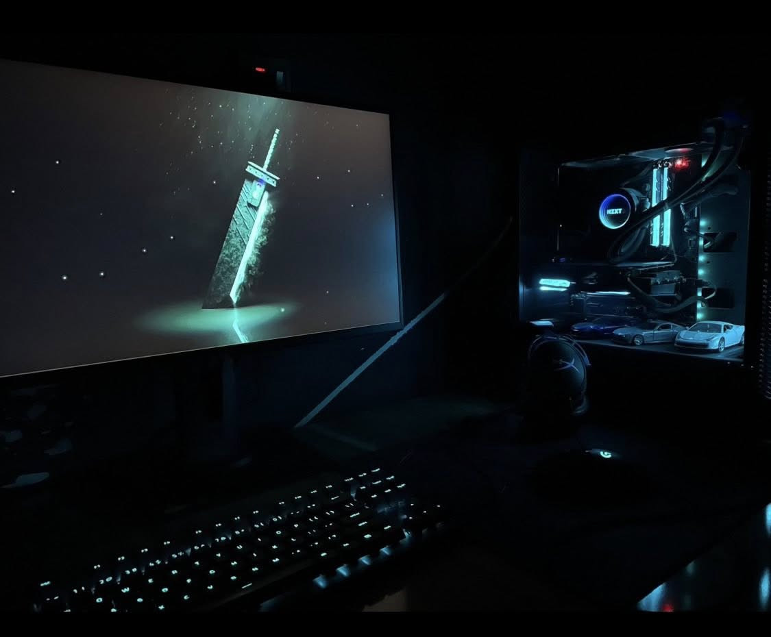 السلام عليكم pc للبيع
I7 9700k
Nzxt kraken x52 240mm aio
Msi z390 edge ac wifi
Ram 16gb g.skill 3200mhz
1tb ssd m.2 nvme gigabyte aorus + kingspec
Msi RTX 2060 super 8gb gaming x
Case deepcool materxx 55 3fan
Psu ThermalTake 700 watt

مبرد مائي حرارته تخبل ما تصعد عندك الحراره لا بالالعاب ولا بالشغل والكرت لحد هسه قوي ويشغلك اغلب الالعاب والحاسبه نضيفة معتني بيها كلش وبين فترة وفتر ابدل معجون المعالج وانضفها والمذربورد atx كامله بيها منافذ كلش هواي وكرت صوت قوي ينطيك صوت واضح بالسماعة والفانات addressable rgb يعني تكدر تغيرهم اي لون براحتك مو الوان محدده مثل باقي الكيسات والكرت والبورد هم بيهم rgb كلهم برنامج واحد 

شاشة 
Gigabyte m27q
2k
IPS
0.5ms
170hz
27 انج
الوانها تخبل وجديده الشاشه ما صارلي هواي من اشتريتها واستجابه وسرعه فوللل

وويا ماوس وكيبورد وسماعه وستاند مال سماعة وماوس باد چبيرة على كبر الميز وكل كراتين القطع موجوده

مكاني بصرة
***********
سعر 800 الف
