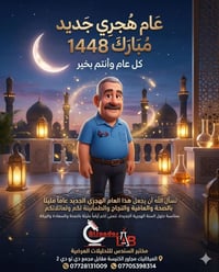 🌙✨ عام هجري جديد مبارك ✨🌙  مع إشراقة عام هجري جديد، نسأل الله أن يجعله...