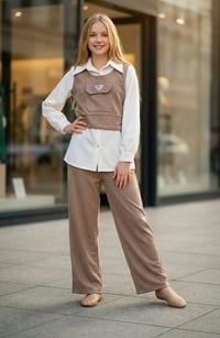 شتاء 2026 • طقم شرعي ٣قطع • مقاسات ١٢/١٤/١٦ سنة