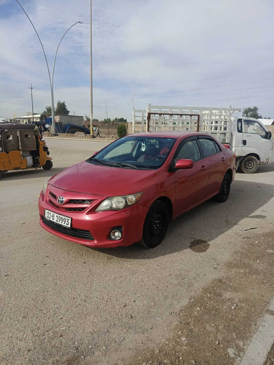 السلام وعليكم كورلا 2011
سياره جاهزه من كلشي، كير مكينه صدر امامي خلفي كله جديد رقم دولي بأسمنه ماشيه 80الف السونار مرفق مع الصور تبريد تدفئه شغالات مكانها ديالى دلي عباس 
السياره ستخدام شخصي جديده 
السعر 125 وبيها مجال بيع فقط ***********
