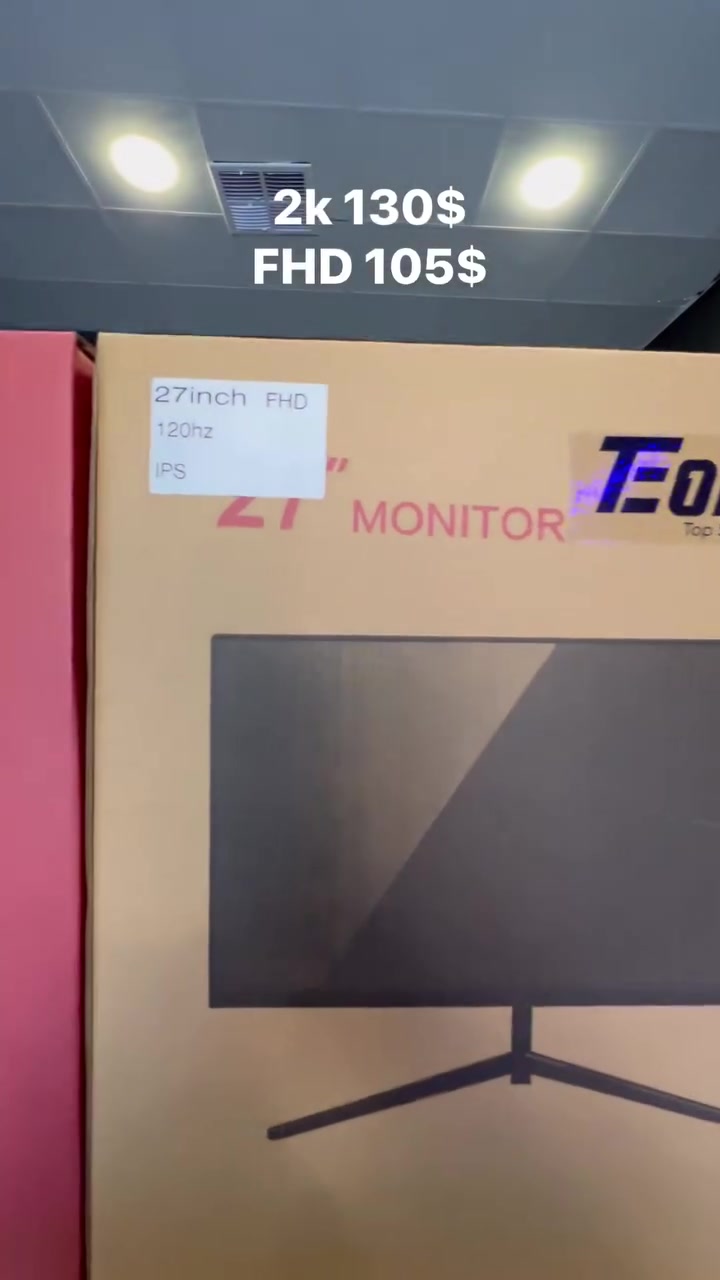 1️⃣ دقة FHD: تردد 120Hz | استجابة 1ms | IPS بسعر 105$

2️⃣ دقة 2K: تردد 120Hz | استجابة 1ms | IPS بسعر 130$.

رقم:*********** WhatsApp 

شاشات 27 إنش احترافية

جديد بكرتونه مع ضمان 6 أشهر

🚚 توصيل لجميع المناطق بـ 6,000 دينار فقط
