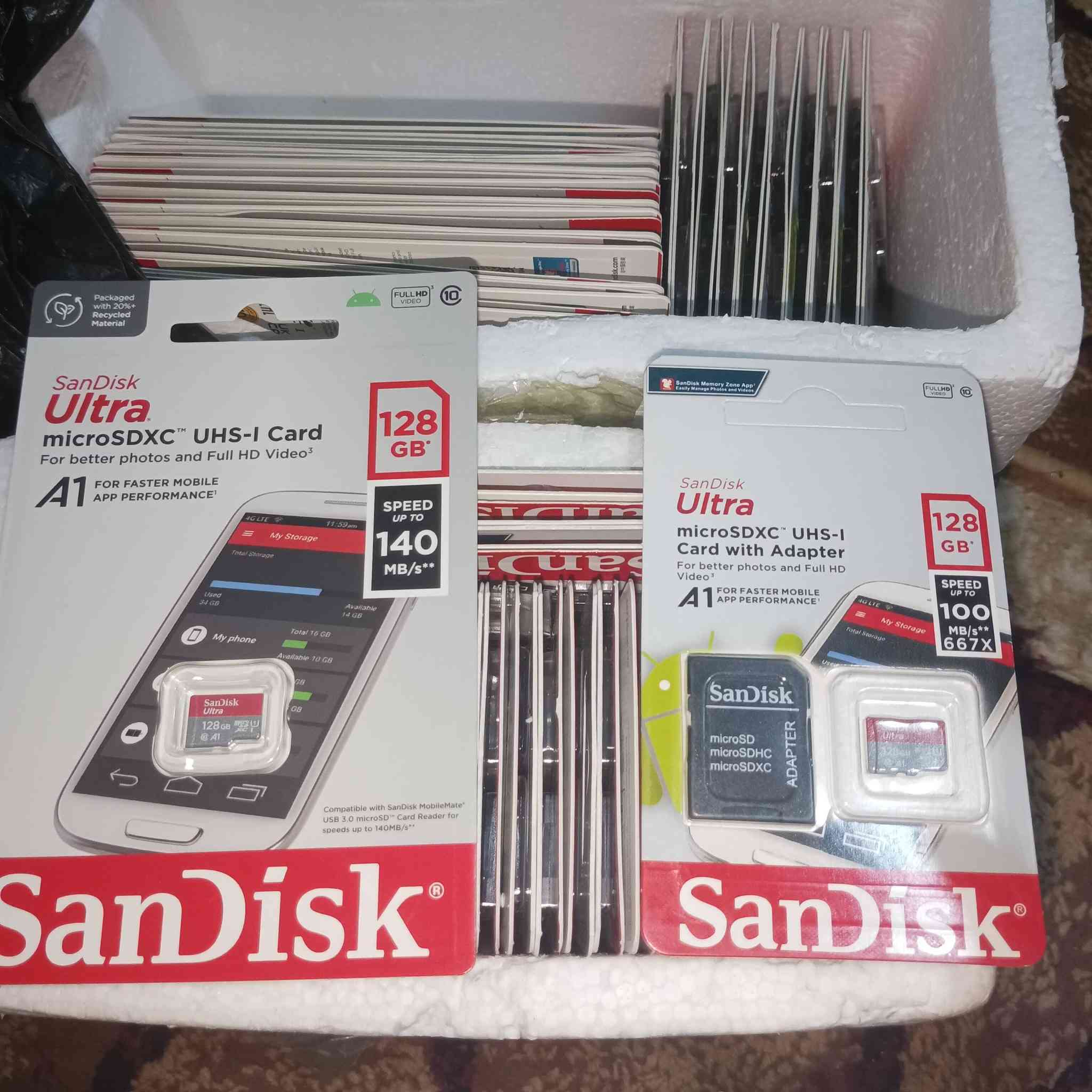 رامات سانديسك اصلي 128 كيكا
متوفر كمية كبيرة 
سعر القطعه ب8 الاف توصيل 3 الاف لكل محافظات العراق 
ثلاث قطع ب25الف مع التوصيل


**إذا كنت صاحب هذا الإعلان وتريد حذفه لأي سبب، رجاءا أرسل رسالة إلى الدعم الفني**