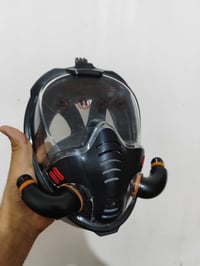 قناع غوص كامل • رؤية ١٨٠ درجة • حامل كاميرا