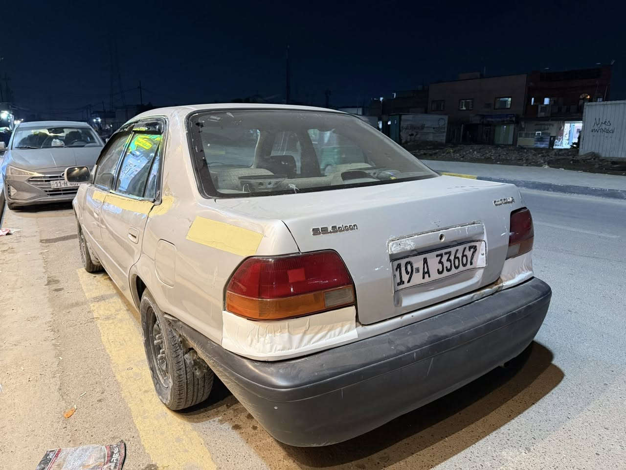 السلام عليكم
للبيع كورلا 95

صبغ عام 

سمكره جديده 
 بيه. خطة ب باب. الخلفي ومعمره ع بارد 

وطخة ب خلفي ماوصل الحوض 

تخم تاير 

رقم كربلاء 

محرك جديد 

صدر جديد 

تحويل مباشر 

سعره 40وبيه مجال 

دوره ابودشير 
***********
