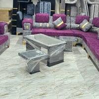 طقم كنبايات • خشب شوح • طراحة بسحابات