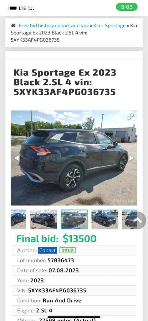 سلام عليكم سبورتج ٢٣ كفاله السياره صبعين بارد اباب الجنطه الصور واضحه السياره جديده ماشيه ٥٠ السعر ٢١٠ للاستفسار ***********
