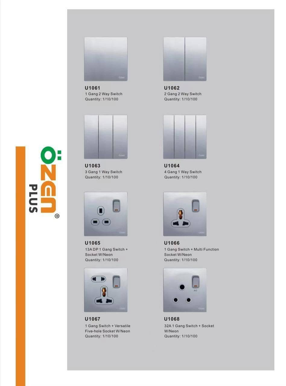 أحدث اصدار من ماركة #ÖZEN العالمية ،
🔸سويجات عصرية بجودة عالية والوان جذابة ومميزة ،

🔸مع ضمان حقيقي لمدة 25 عام ،

🔸الأسعار والتفاصيل داخل الصور .

الاسعار 👇🏻

سويج احادي                             4.126دينار

سويج ثنائي.                              5.190دينار

سويج ثلاثي.                              6.322دينار

سويج رباعي.                             6.455دينار

سويج ٤٥ امبير.                         9.716دينار

سويج بلك ٣٢ امبير                   6.987دينار

سويج بلك جوكر ١٦ امبير.          5.324دينار

سويج بلك ١٣ امبير.                  4.991دينار

سويج بلك ١٣+١٦ امبير.             5.989دينار

سويج بلك جوكر +شاحنة.         10.115دينار

سويج بلك دبل جوكر مستطيل. 10.381دينار

سوكت ستلايت.                       4.658دينار

سوكت انترنيت.                       5.457دينار

سوكت ١٦ امبير.                       5.590دينار

دمر مروحة.                            9.982دينارً


**إذا كنت صاحب هذا الإعلان وتريد حذفه لأي سبب، رجاءا أرسل رسالة إلى الدعم الفني**