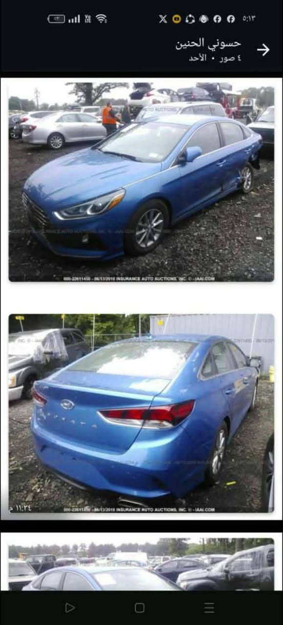 سلام عليكم سوناته ١٨ امريكي رقم بغداد ماشيه ٦٢
سياره كلش نضيفه داخل وخارج
صور حادث امريكا مرفقه بالمنشور
للاستفسار اكثر *********** متواجد واتساب
