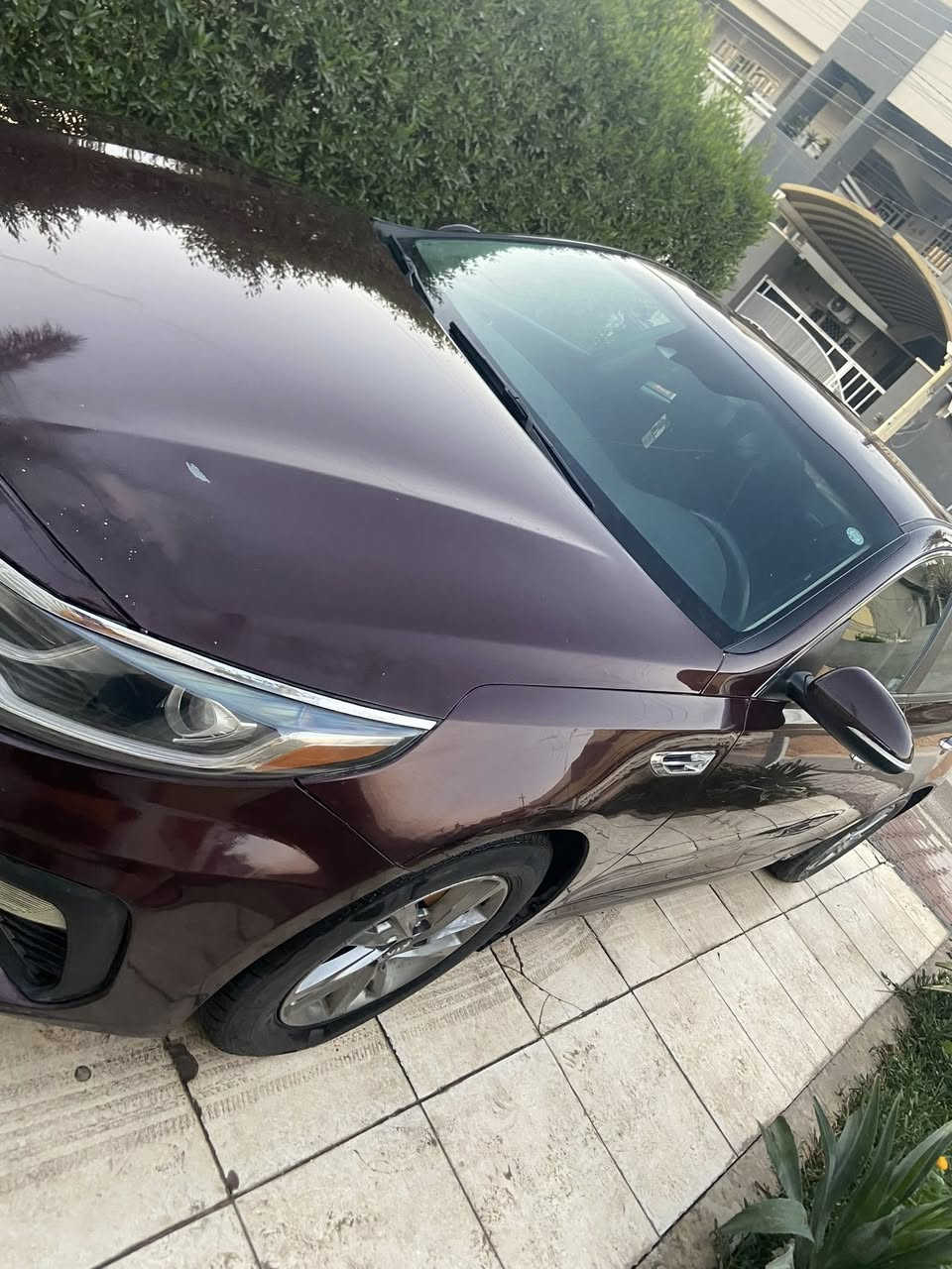 السلام عليكم 
كيا اوبتما موديل 19 fe
نص فول السيارة تحكمات ستيرن قيادة ذاتية اشاير مري كامرة 360 توقف ذاتي وبعد باقي المواصفات معروفه 
السياره بيها جاملغ سرقه ولبنيد بي ربع كلير من امريكا ايرباك كلهن سلميات 
وعندي هنا طخه بلباب مال سايق موضحه بلصورة ممسوي مخلي ع وضعيتها القماره بيها مال تحميل ماشية 122
السياره كير ومكينة خير من الله ب اسمي مكاني بغداد المحمودية عارضها 120 وبيها مجال بسيططططط
***********
