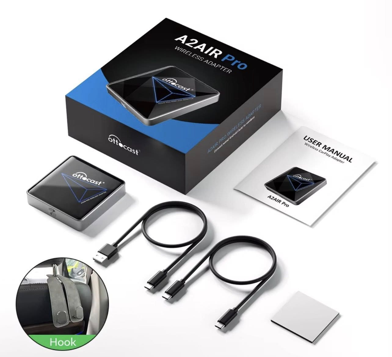 هذا المنتج هو Ottocast A2Air Pro، وهو محول لتحويل نظام Android Auto السلكي في السيارة إلى لاسلكي. 
الميزات: يتيح لك استخدام Android Auto دون الحاجة لتوصيل هاتفك بكابل USB في كل مرة تركب فيها السيارة. 
التوافق: يعمل مع الهواتف التي تعمل بنظام Android 11 أو أعلى، ويتطلب سيارات تحتوي على نظام Android Auto سلكي أصلي. 
الأداء: يستخدم تقنية Wi-Fi بتردد 5.8 جيجاهرتز لنقل البيانات بسرعة، ويحتوي على شريحة ثنائية النواة لتقليل التأخير. 

‼️مزاد بما يرضي الله مايعرف قيمتة لايزاود


**إذا كنت صاحب هذا الإعلان وتريد حذفه لأي سبب، رجاءا أرسل رسالة إلى الدعم الفني**