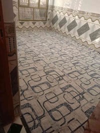 فرشة من الاقماش البوهيمي الاصلي 5×4 تقريباً مستخدمه ايام قليله سعرها 1...