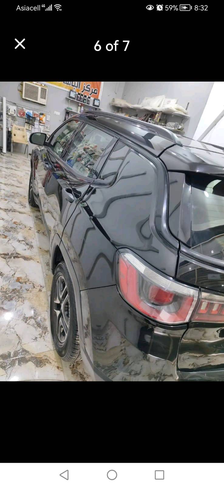 جيب كومباس موديل ممتاز واسود، بحالة جيدة بدون أضرار واضحة مع مكينة وكير بحالة ممتازة. السيارة قيد الاستخدام ولا يوجد حاجة لتصليح واضح. السعر قابل للتفاوض، وممكن ترتيب زيارة لمعاينتها على أرض الواقع. للاستفسار أو المعاينة يرجى التواصل عبر رقم الهاتف.