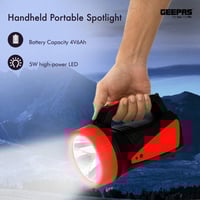 كشاف يدوي • LED 3 وات • بطارية 1200mAh