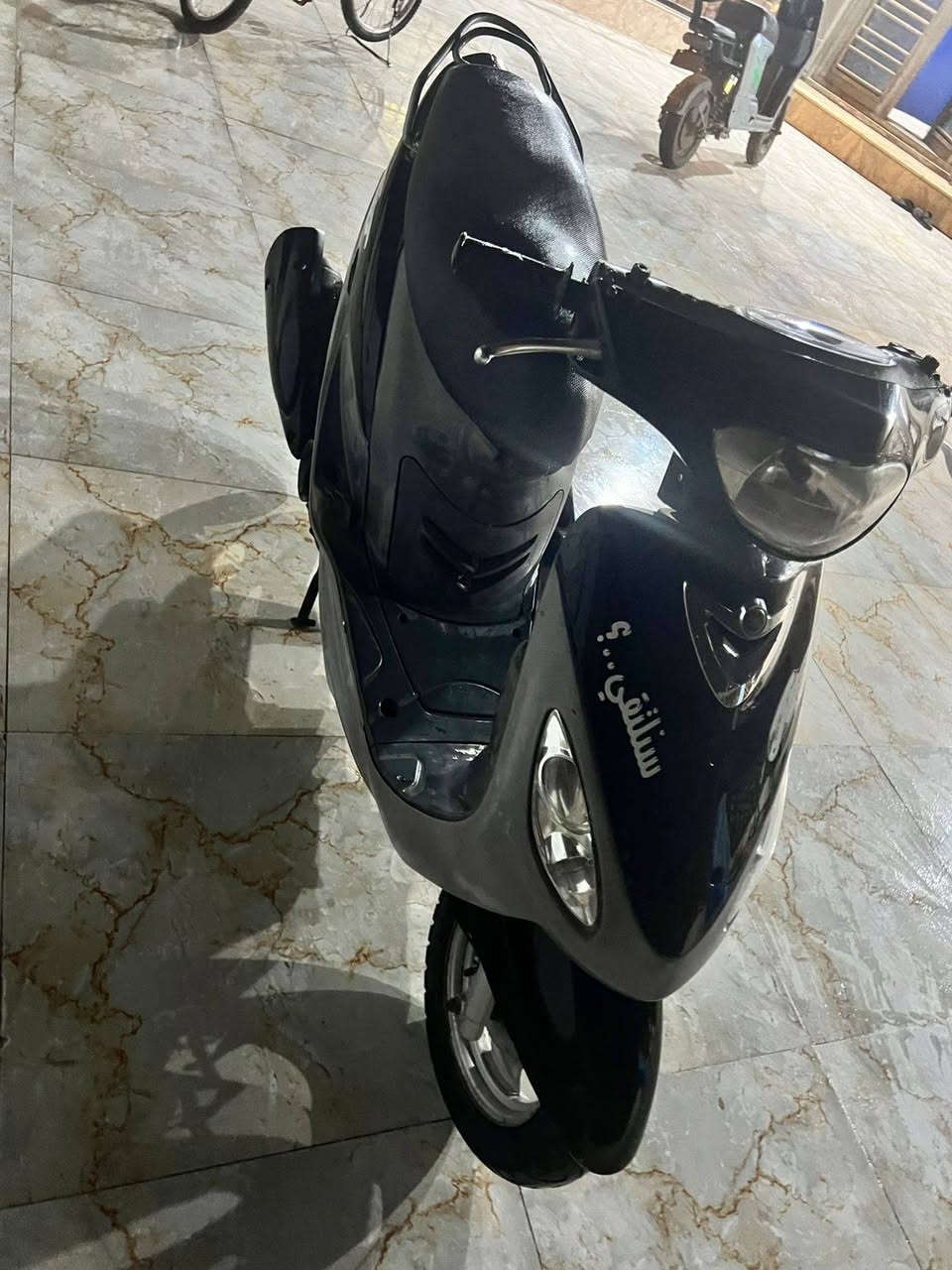 السلام عليكم اخوان دراجه ماكس قجمه للبيع صارلها اسبوعين من طالعه من الرمبه  ما متعوبه كفاله عامه السعر 800 وبيها مجال  الرقم ***********
