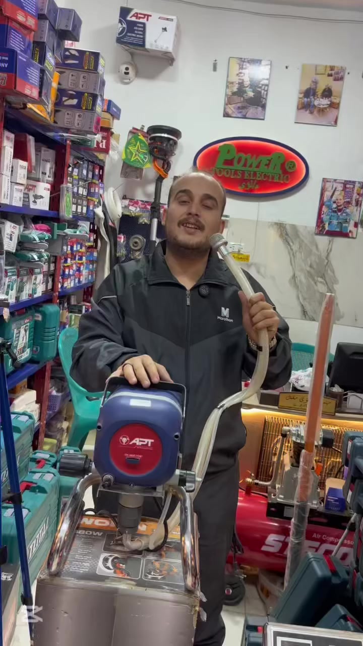 ماكينة رش دهانات ماركة Apt
1200 وات 
لطلب 010 60392474

#دهانات
#نقاشة
#عمال
#كهرباء
#خرسانة
#مقاولين
#صنايعية
#مقاولات
#نقاشين 
#جبسنبورد
#ديكورات


**إذا كنت صاحب هذا الإعلان وتريد حذفه لأي سبب، رجاءا أرسل رسالة إلى الدعم الفني**