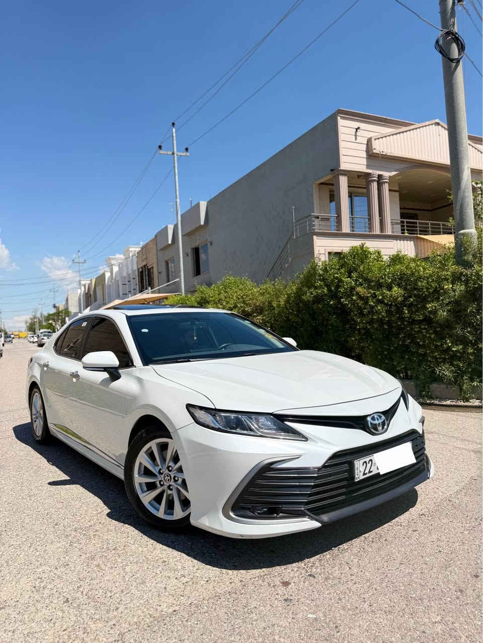 Camry 2021 GLE _ کاميرى ٢٠٢١ جی ئێل یی
مواسفات (GLE)فول
سبوخى نيه تەنها کەمەک پيدی ئارى هەيه
٦٩ هەزار كيلۆ مەتر رۆیە
کوشين جلد
سلايت
شاشه گەورە
دوو سويچ
مكينه گێر هەمووى بەشەرت
به ناوى خومه 
زانيارى زياتر 
*********** أربيل, العراق
