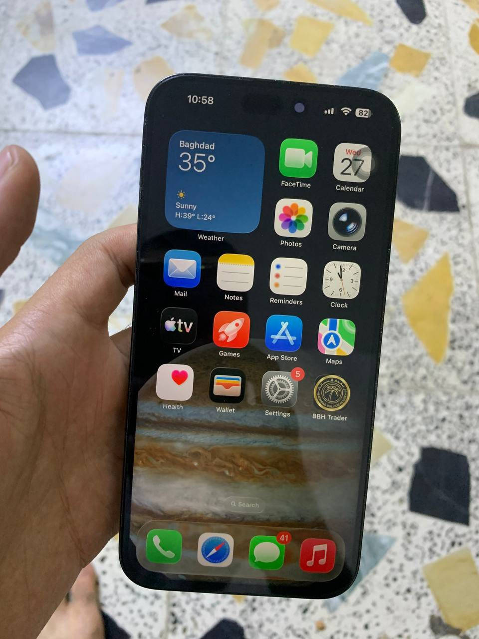 ايفون 14 برو ماكس
ذاكره 256 بطاريه 83 
مبدل شاشه اصليه 
الظهر مفطور 
للبيع او مراوس سعره 510


**إذا كنت صاحب هذا الإعلان وتريد حذفه لأي سبب، رجاءا أرسل رسالة إلى الدعم الفني**