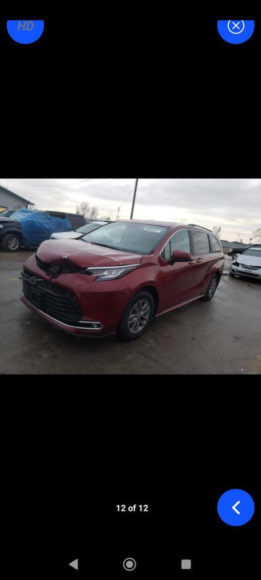 ‏للبيع  تويوتا سينا 2023   TOYOTA SIENNA XLE HYBRID 2023
‏
‏-النوع تويوتا سينا 2023 وارد امريكي 
‏-الفئة  XLE
‏-المحرك : 2500 cc هايبرد
‏-عداد المسافة 71 الف ميل
‏-اللون ماروني 
‏-تحديد مسار
‏-رادار امامي 
‏- رادار خلفي 
‏- رادا جانبي 
‏-كامرة خلفية
‏-تبريد 3 قطع مع تحكم خلفي 
‏-3 انظمة قيادة
‏-هاند بريك بصمة
‏-حساسات خلفية
‏-فتحة سقف
‏-تشغيل بصمة
‏- 5 بصمات
‏-حساسات امامية
‏-كشنات جلد 
‏-كشنات كهربائية
‏-حساس امطار
‏-حساس لايت (عالي ناصي)
‏-شاشة لمس كبيرة
‏-تدفئة كشنات
‏-انارة LED خلفي وامامي
‏-لايت عالي ناصي زينون
‏-خاصية طي المقاعد الخلفية لزيادة مساحة التخزين
‏-مقعد اضافي متحرك ( كرسي اطفال)
‏-ابواب كهربائية شفط
‏-جنطة شفط كهربائية
‏-فتح وغلق الابواب بخاصية (الركلة)
‏-فتح وغلق الصندوف بخاصية (الركلة)
‏-نظام صوتي مميز مزود ب دمامات في الصندوق
‏-نظام التوقف الذاتي
‏-وبقية مواصفات XLE المعروفة
‏-رقم الشاصي موجود بالصور
‏
‏حادث السياره فقط بنيد و بارد
‏ بالجاملغ الخلفي
‏صور الحادث موجوده بالمنشور 
‏السعر 250 شدتين ونص بي مجال 
‏للاستفسار الاتصال
‏***********
