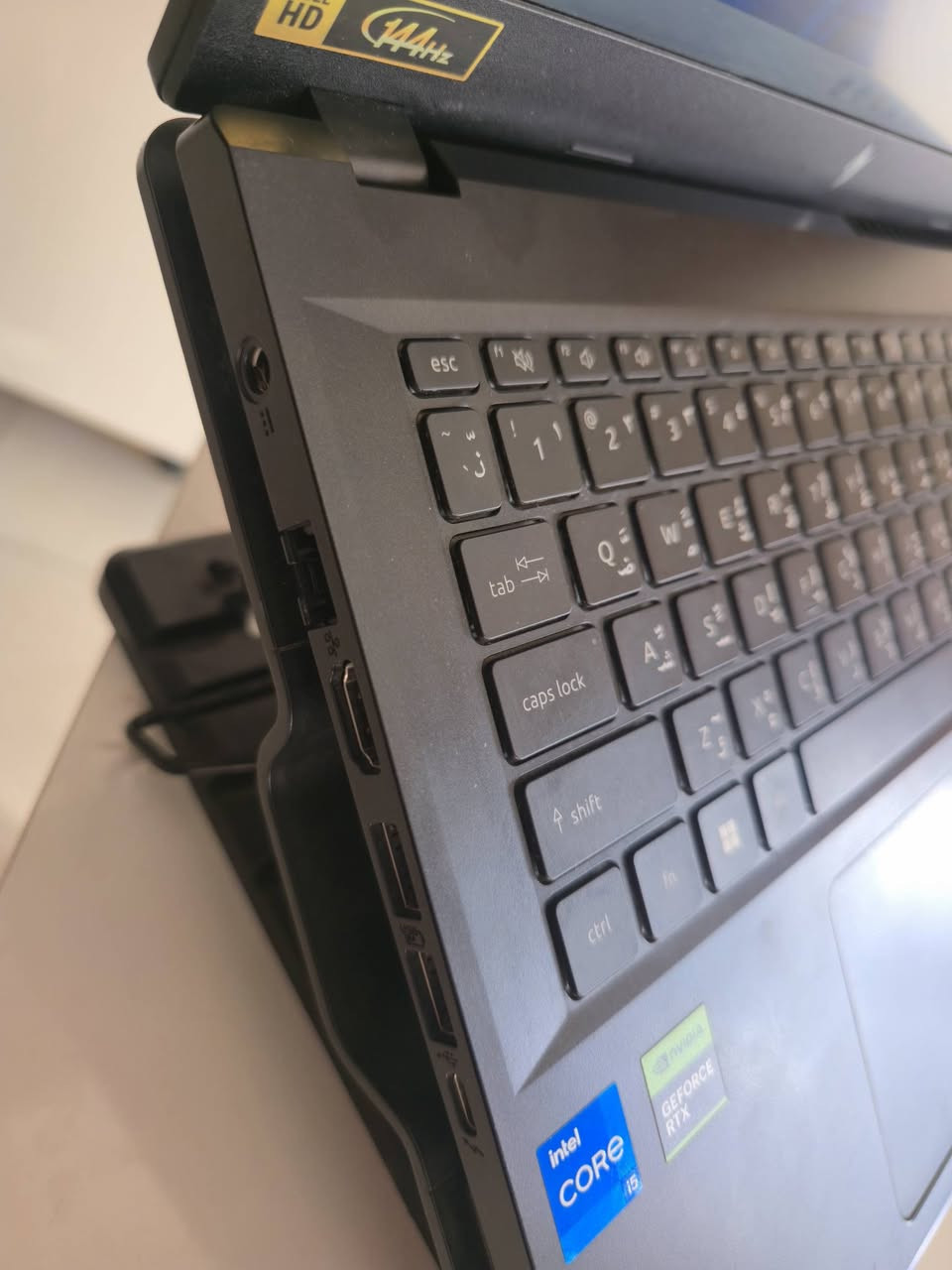 Acer Nitro ANV15-51
الموديل: Acer Nitro V 15 (ANV15-51)
المعالج: Intel Core i5-13420H (الجيل 13)
عدد الأنوية: 8 أنوية (4 Performance + 4 Efficient)
عدد الخيوط: 12 Threads
الرام: 16GB DDR5
كرت الشاشة الخارجي: NVIDIA GeForce RTX 2050
حجم ذاكرة الكرت: 4GB GDDR6
كرت الشاشة الداخلي: Intel UHD Graphics
نظام التشغيل: Windows 11 Pro 64-bit
DirectX: DirectX 12
الشاشة: 15.6 إنج FHD (1920×1080)
نوع الشاشة: IPS
معدل التحديث: 144Hz
التخزين: 512GB ssd
المنافذ: USB 3.2، USB Type-C، HDMI، LAN، منفذ سماعة 3.5mm
 موجود توصيل لكل المحافظات 
مكاني بغداد


**إذا كنت صاحب هذا الإعلان وتريد حذفه لأي سبب، رجاءا أرسل رسالة إلى الدعم الفني**