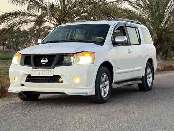 سلام عليكم نيسان ارمادا ٢٠٠٨ رقم بغداد انكليزي باسمي سنويه ٢٠٣٠ السياره جاهزه من كلشي نقصها تبريد فقط كهربائيات خير من الله صدر ٧٠٪؜ تخم تاير جديد بيها ٣ قطع صبغ   
العنوان بغداد 
***********
السعر ١٠٥وبيها مجال
