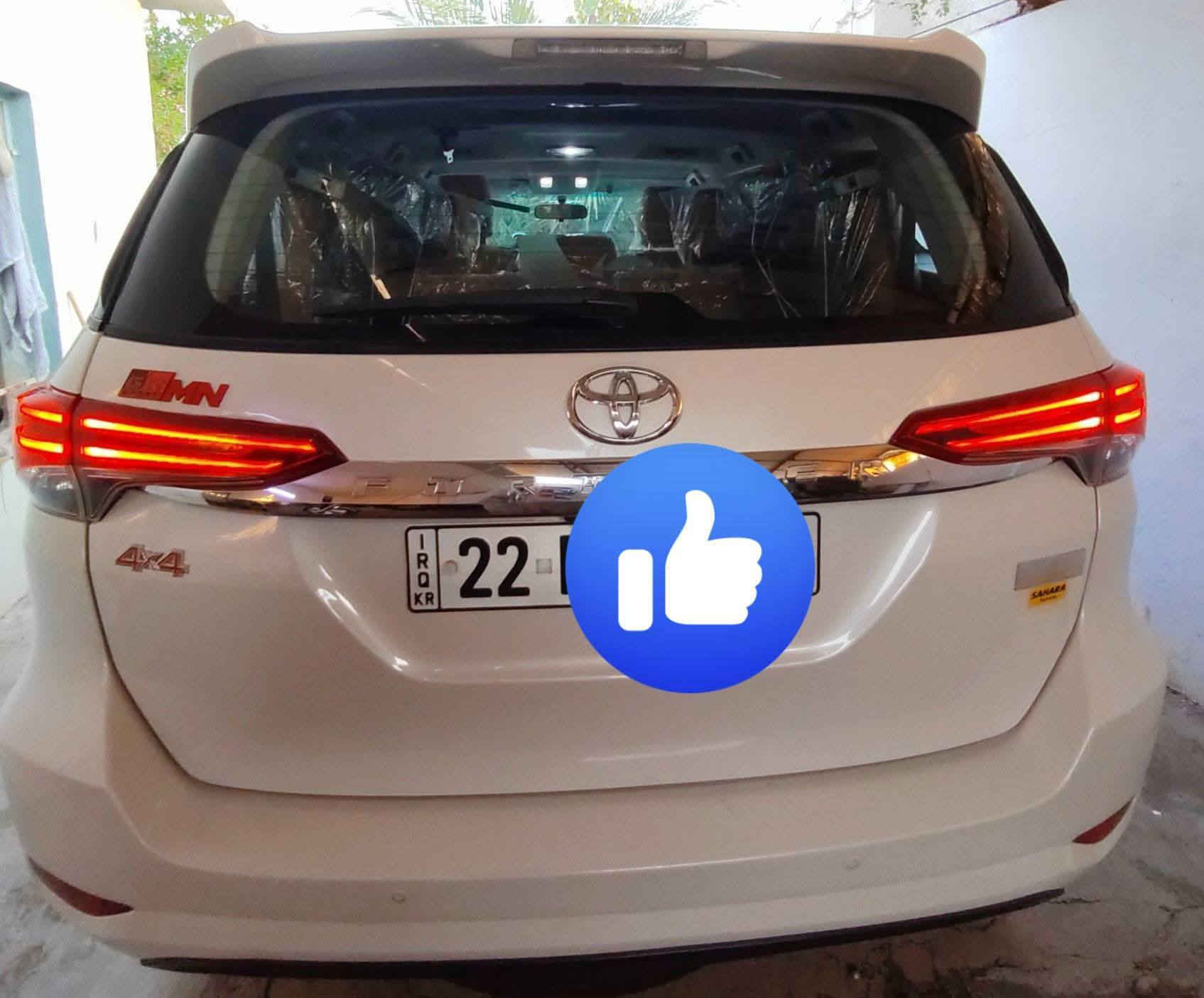 سلام عليكم
تويوتا فورجنر
موديل 2018
شركة سردار
4 سلندر 2.7
 مواصفات
SR5
تحكمات ستيرن
6 سماعة
شاشة
كاميرا خلفي
حساس خلفي و امامي
رادار امامي
مريات كهربائي و قلابة
2 مود  سياقة eko mod و pawr mod
2 سويج شركة
دعامي أمامي لكزس و دعامي شركة موجود
بك لايت Lid
رقم اربيل دولي 22
سنوي جديد 2029
هزة 2026
سيارة ماشي 125 كيلو متر حقيقي
كير و مكينة مكفولات
سيارة مكفول من صبغ تبديل
بيها بارد سونار بلمنشور موجود
مكان سيارة كركوك
سعر سيارة 260ورقة
رقم هاتف ***********
