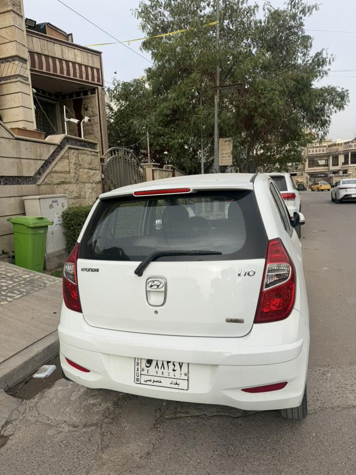 السلام عليكم
هونداي i10 للبيع موديل 2013 
خليجيه مكفوله من الضربه والصبغ 
محرك 1200 كير اوتو 
ماشية 58 الف كيلو 
محرك وكير و تبريد مكفول 
رقم بغداد اسمي 
السعر 85 ورقه وبيها مجال بسيط 
مكانها بغداد زيونه 
للاستفسار 
***********
