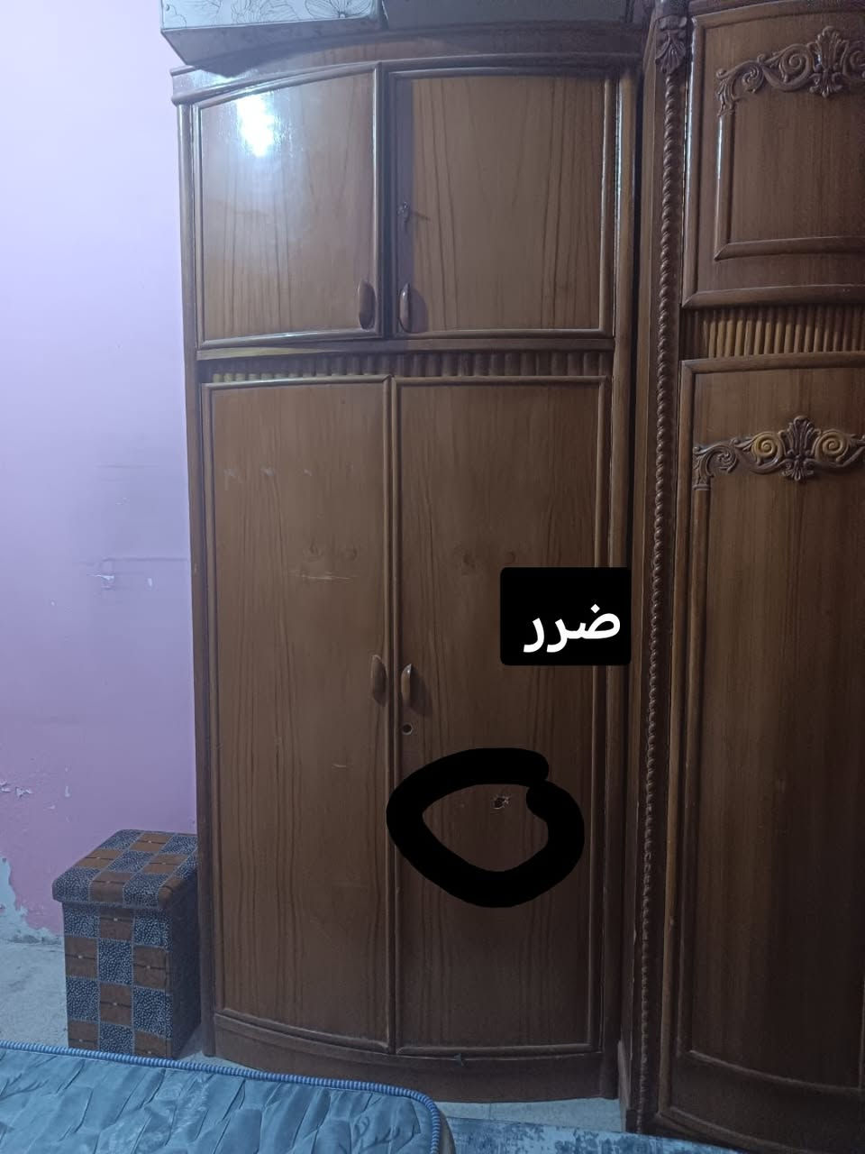 غرفه عراقي بيها ضرر بصيط السعر ٥٥٠ بيها مجال مكان رميثه  عندي خدمت توصيل نجار فتح وشد ونقل ***********
