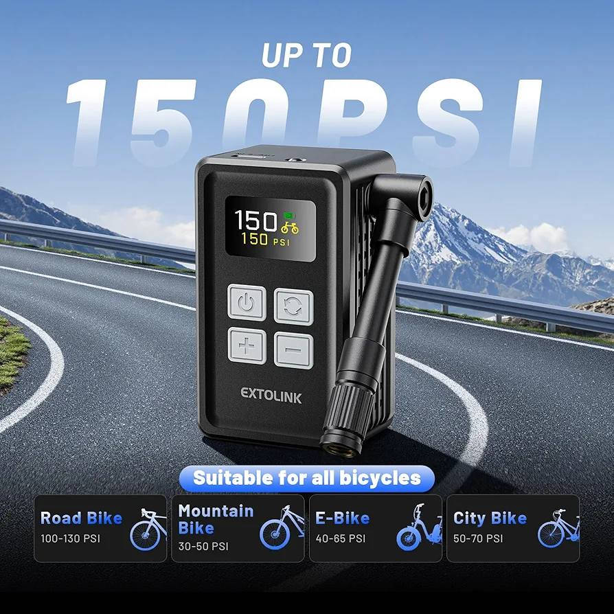 🚴‍♂️ منفاخ هواء كهربائي صغير للدراجات - EXTOLINK
السعر 25,000 دينار فقط 🔥

⚡ نفخ سريع وقوي: يصل إلى 100 PSI خلال 75 ثانية فقط
💨 تدفق هواء عالي 11L/min: مثالي للطوارئ والرحلات الرياضية
🎒 تصميم صغير وخفيف جدًا: بحجم راحة اليد وسهل الحمل أثناء التنقل
🔄 خرطوم مرن 360°: استخدام مريح من أي زاوية بسهولة
🔋 بطارية 2000mAh قابلة للشحن: تنفخ حتى 8 إطارات فارغة أو 20 إطار منخفض الضغط
🛡️ حماية ذكية متكاملة: حماية من الشحن الزائد وارتفاع الجهد لضمان الأمان
📟 شاشة رقمية دقيقة: عرض الضغط الحالي والمستهدف بشكل مباشر
🎯 إيقاف تلقائي ذكي: يتوقف عند الوصول للضغط المطلوب لحماية الإطارات
🚲 يدعم عدة استخدامات: للدراجات الهوائية وMTB والسكوترات والكرات الرياضية
🔧 يدعم صمامات Presta وSchrader مع ملحقات إضافية
📦 محتويات العبوة: منفاخ كهربائي + كيبل شحن + رؤوس متعددة + خرطوم مرن


**إذا كنت صاحب هذا الإعلان وتريد حذفه لأي سبب، رجاءا أرسل رسالة إلى الدعم الفني**