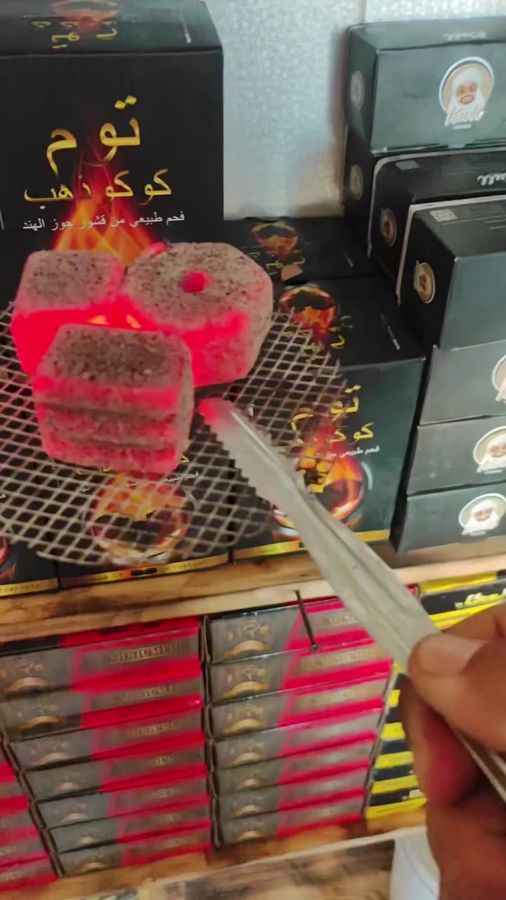 فحم الحوت جوده جيده جوز الهند
الأشكال المتوفره
واشر مثقوب كبير وزن 45 اغرام للفحمه
مربع مثقوب وزن 25 اغرام للفحمه
مستطيل مشطب 4 سم 
مستطيل مشطب 5 سم
اصبع محزز خشن
اصبع املس ناعم
اصبع املس خشن
اقل طلب 3 كارتون توصيل مجاني
سعر 30 الف


**إذا كنت صاحب هذا الإعلان وتريد حذفه لأي سبب، رجاءا أرسل رسالة إلى الدعم الفني**