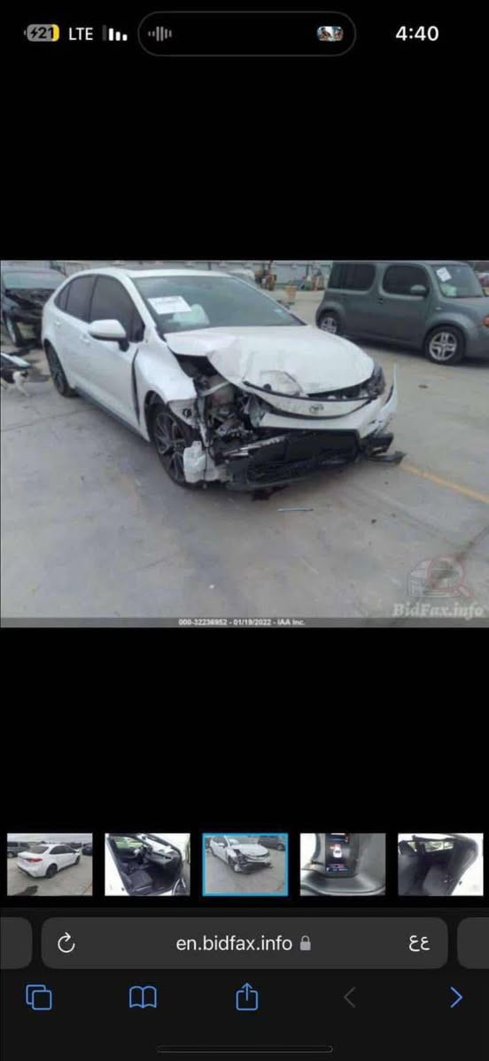 سلام عليكم  كورلا وارد أمريكي  se فول مواصفات 2020 رقم بغداد بأسمي حادث جاملغ وبنيد وبيه بارد قليل مكينة 2000 
السعر 147$ وبيه مجال مكان السياره بصرة الشراي اتصل وتدلل 
***********
