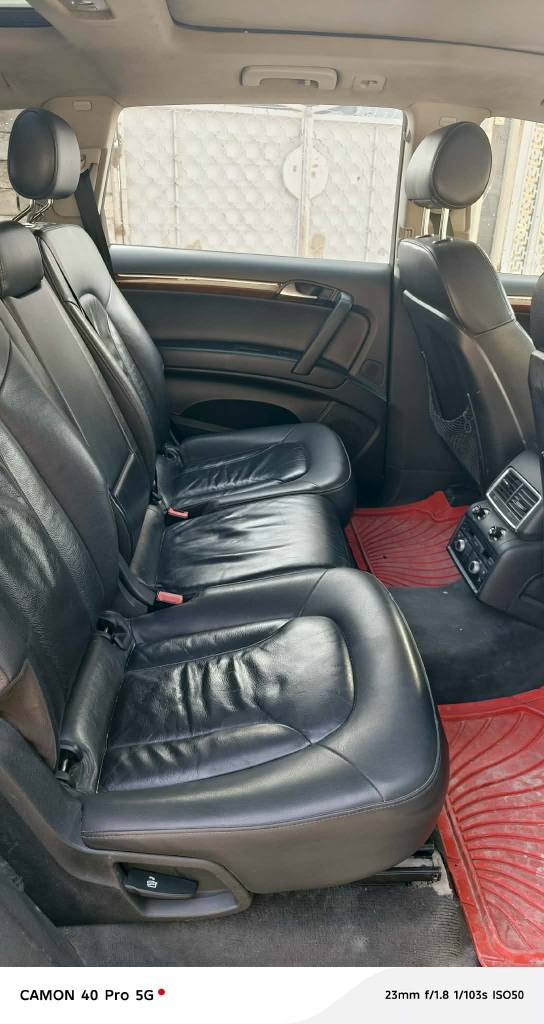 أودي  Q7 2008
محدث بجم 2013
 فول مواصفات 
رقم أربيل باسمي 
شرط التحويل
بدون صبغ 
بنوراما 
7 راكب 
تبريد مركزي 
كشنات جلد 
محرك ٦ سلندر ٣٦٠٠ 
محرك وكير شرط  
داخل كلين تايتل
شاشا اصليه 
كشنات كهربائي 
تبريد وتدفئة كشنات
مانع انزلاق 
موصفات بعد بيها كلش هواي 
سعرها ١١٥ وفيها مجال 
***********
***********
