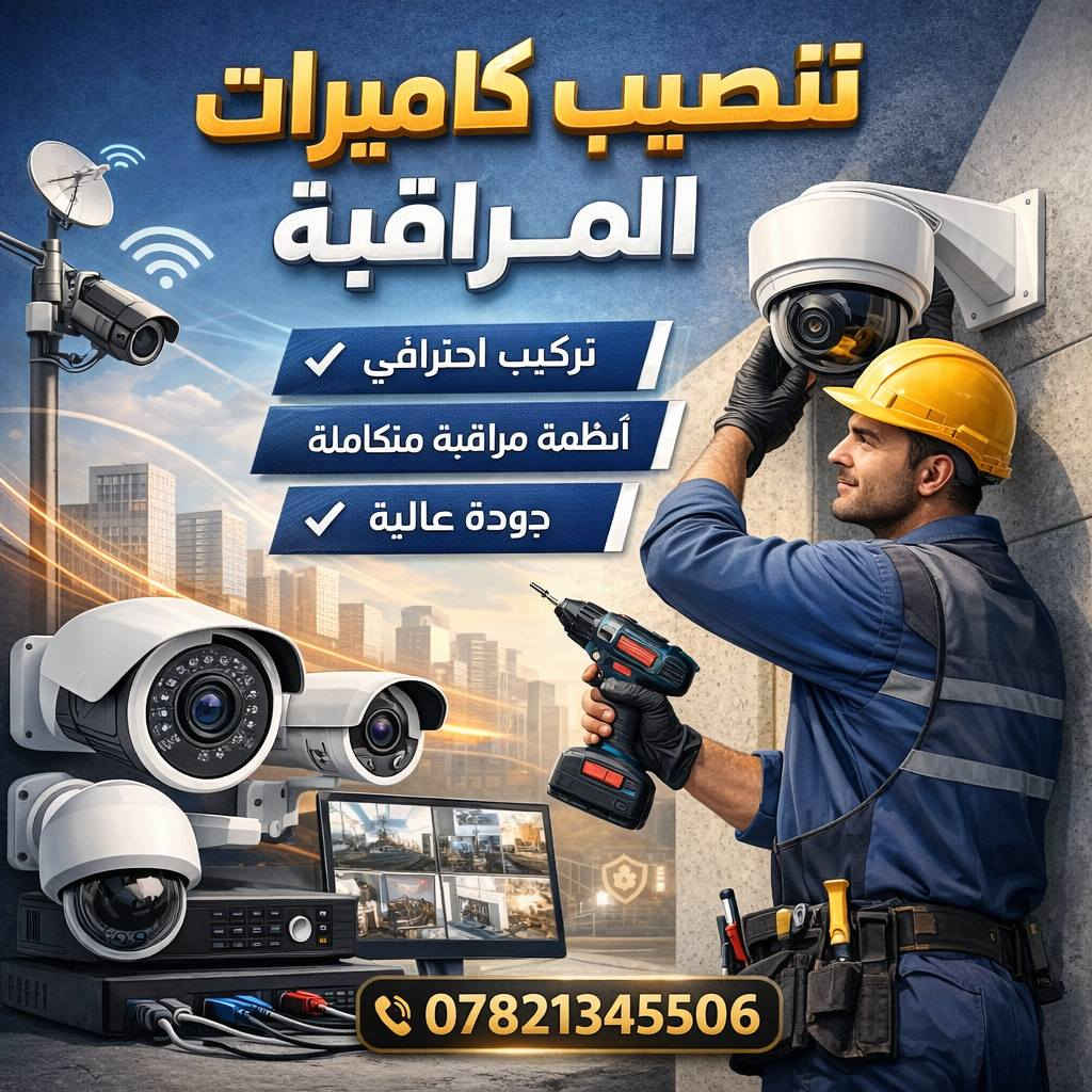 تنصيب كاميرات المراقبة تنصيب صحن📡 الستلايت بأحدث الاجهزه 📟
برمجة كافة الاجهزه ونقل القنوات 📺
1▪︎ تنصيب الصحن    
2▪︎ بحث وبرمجة القنوات      
3 ▪︎ ترتيب القنوات حسب الطلب

لتنصيب الستلايت في جميع احياء قضاء  النصر الاتصال 
 الرقم ***********
واتساب
