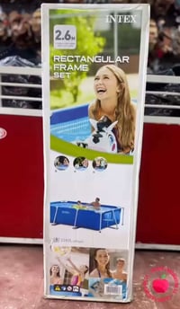 مسبح Intex 2.6m x 1.6m x 65cm المسامير البلاستيك ضايعات تكدر تشتريها م...