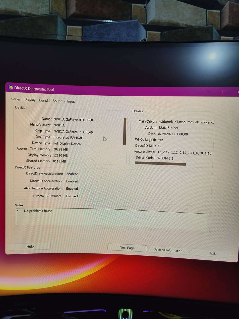 سلام عليكم تجميعة للبيع جدآ نضيفة
السعر مليون ونص
مدة تشغيل الحاسبة 107 يوم فقط
شاشة سامسونك مقوس فول مواصفات
مكان زعفرانية ***********
مو جود خاص واتساب
مواصفات الكيس
CASE XIGMATEK VENOM X
M. B ASUS H510M-A PRIME 1200 LGA
CPU CI7 10700 2.9/16M 8C 1200 TRAY
FAN COOLING AIR COOLER MASTER HYPER H410R RGB
RAM DDR4 8GB 3200 LEXAR
SSD 1.0 TB KINGSTON NAME M. 2
VC NVD ASUS RTX 3060 DUAL OC V2 LHR 12/192
PSU AXTROM 700 W
SW WINDOWS 10 PRO STICKER 
مواصفات الشاشة سامسونج كيمنك مقوس
LED SAMSUNG 32 LC32G75T CURVED 1000R HDMI 2DP 2K 240Hz 1ms GSYNC QLED
